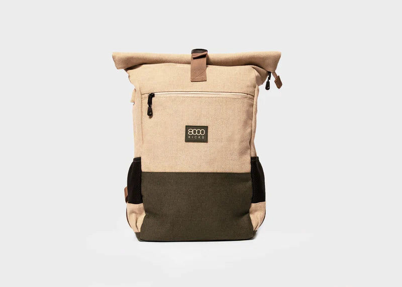 Hverdags rygsæk 18-30 liter - Beige og Grøn