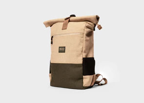 Hverdags rygsæk 18-30 liter - Beige og Grøn
