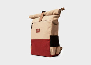 Hverdags rygsæk 18-30 liter - Beige og Rød