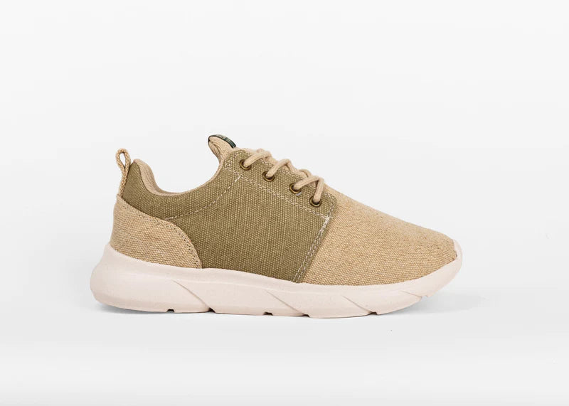 Explorer V2 - 100% Vegansk Sneaker -  Beige og grøn