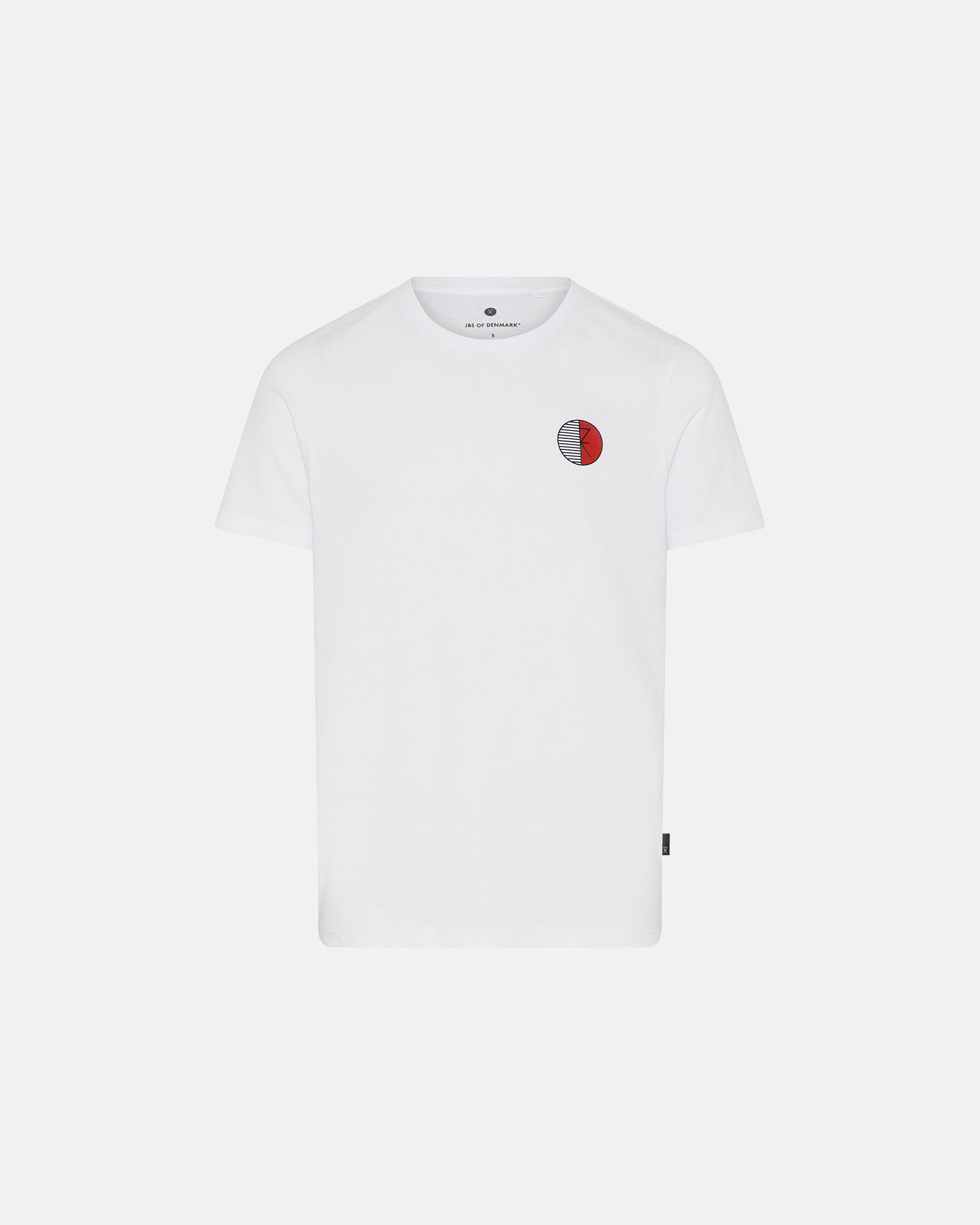 kortærmet t-shirt med O-hals i økologisk bomuld