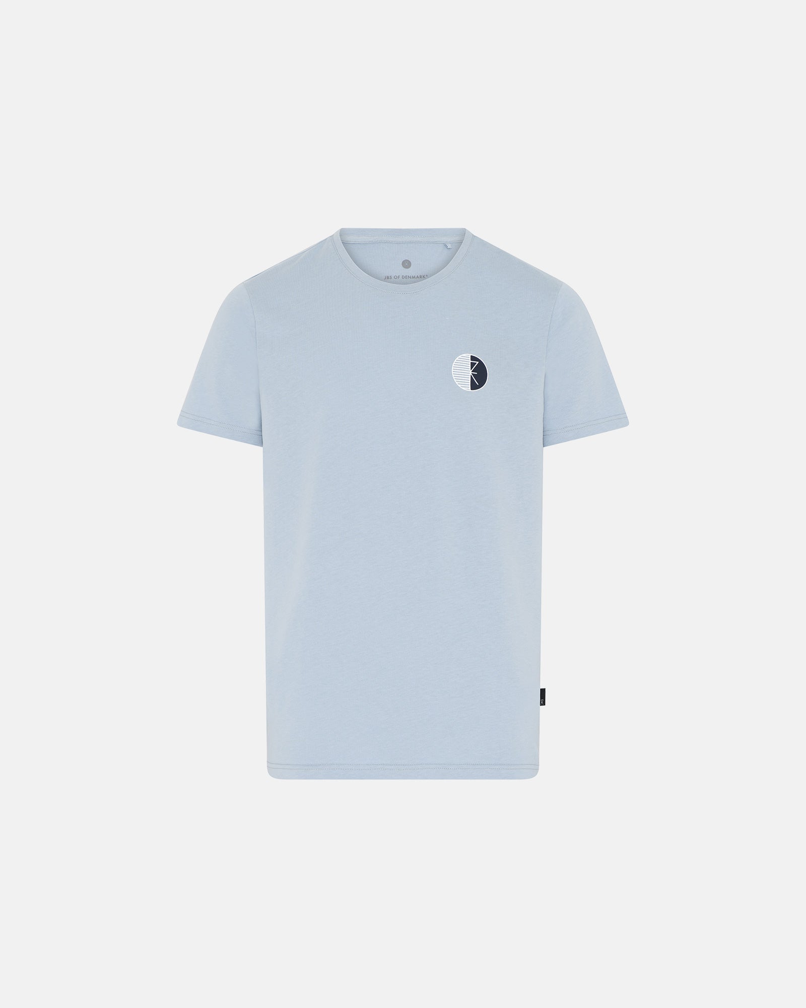 kortærmet t-shirt med O-hals i økologisk bomuld