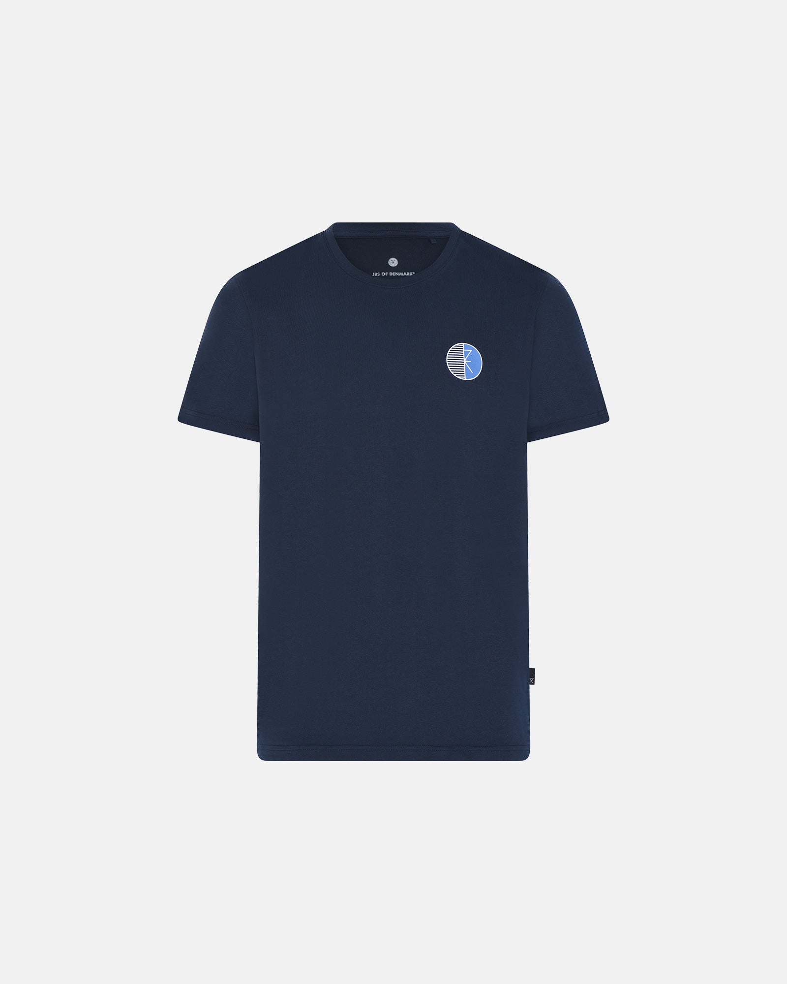 kortærmet t-shirt med O-hals i økologisk bomuld