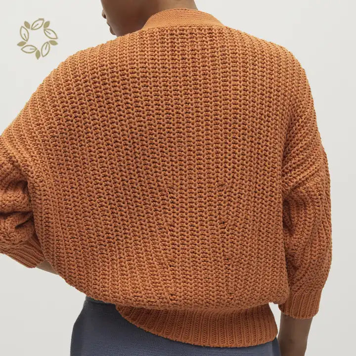 Langærmet til Damer Rib Cotton gardigan